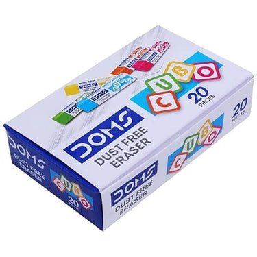 Doms Dust Free Cubo Eraser Box 20 Pcs (Pack of 2)