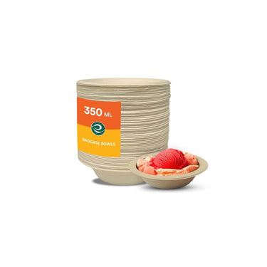 ECO SOUL Disposable Bagasse Bowls 50 Pack