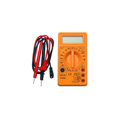 Electronic Spices Small Digital Multimeter Multipurpose Electric meter Yellow and Red