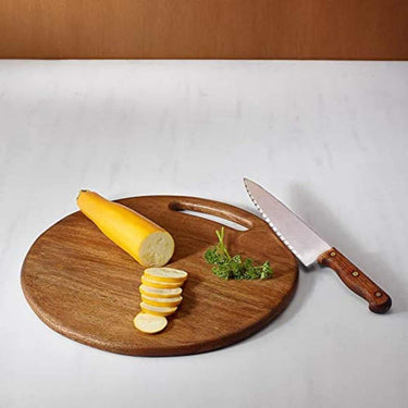 Ellementry Mango Wood Chopping Board (14 X 14 X 0.5 inch)