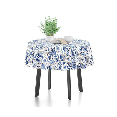 Encasa XO Dining Table Cloth(Chintz Blue)