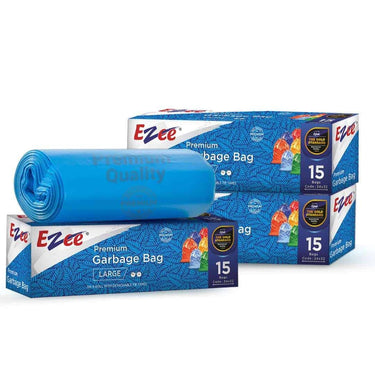 Ezee Blue Garbage Bags Large 24 x 32 Inch 45 Pcs (Pack of 2)