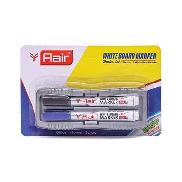 FLAIR Creative Series 103 White Board Duster and Pen Set Of 2