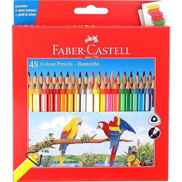 Faber Castell 48 Triangular Colour Pencils Multicolor