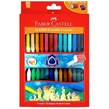 Faber Castell Grip Erasable Crayon Set Pack of 24