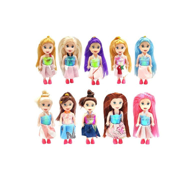 FunBlast Doll Toys for Kids (Pack of 10 Pcs)