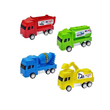 FunBlast Pull Back Vehicles Mini Truck Toys  Set of 4