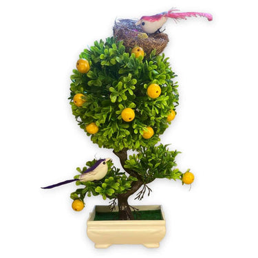 GOLDFISH1 Artificial Fruits Plants With Birds Nest