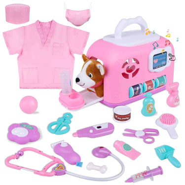 Gifts2U Pet Care Cage and Vet Clinic Doctor Set for Kids