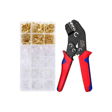 HASTHIP Wire Terminals Crimping Tool Kit with 600PCS Male and Female Wire Spade Connectors