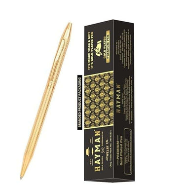 HAYMAN Gold Plated Sleek Ball Pen with Box (Pack of 1)