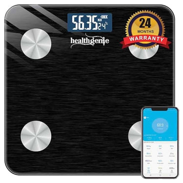 HEALTHGENIE SMART BMI WEIGHT MACHINE COAL BLACK (HB 411)