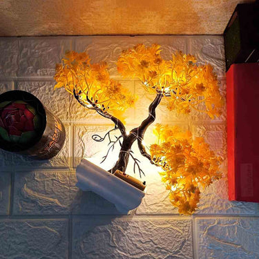 Handybee 24 cm LED Artificial Tree (Yellow)