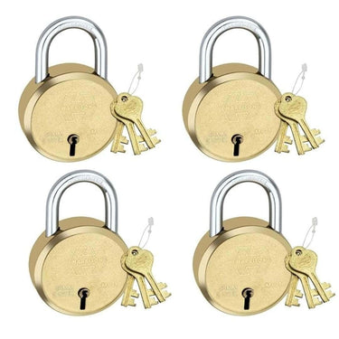 Harrison Padlocks Round Padlock 50mm 6 Lever with 3 Keys MP3-0054 Pack of 4