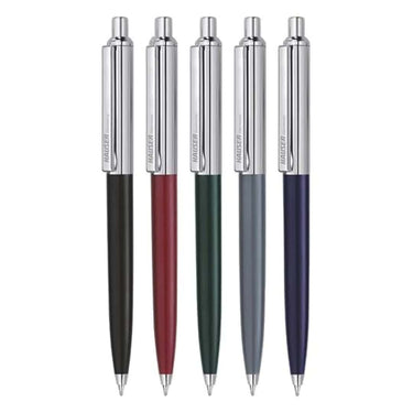 Hauser Berlin Half Metal Ball Pen Box Pack (Blue Ink) Pack of 5