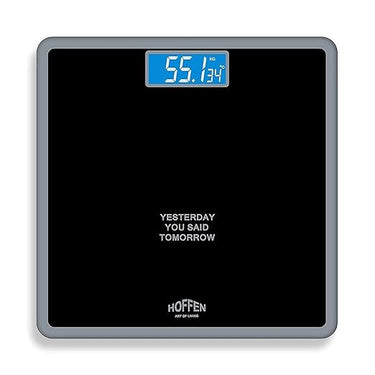 Hoffen Thick Tempered Glass Digital Electronic LCD Personal Body Weight Machine