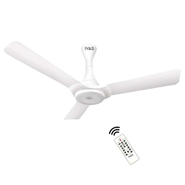 IVAS Magnus 1200 mm BLDC Ceiling Fan RF Remote Control POS Tech Underlight Shimmer White