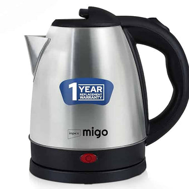 Impex Migo Stainless Steel Electric Kettle 1.5 Litre 1500 Watts