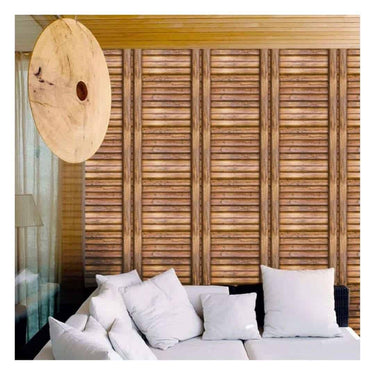 Indian Royals New Retro Wood Grain Striped Wallpaper for Furniture