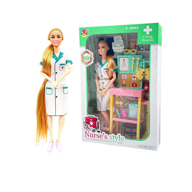 K V Toys Alia Doll  Set  Nurse Kit Style  (White)