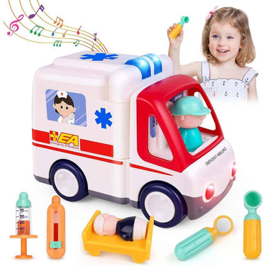 Kiditos Ambulance Toy Bus  with Kids Doctor Kit