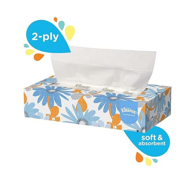 Kleenex 2 ply Facial Tissue Flat Box