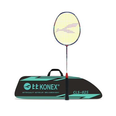 Konex Premium Badminton Racquet with Carbon Shaft Cobalt Blue and Red