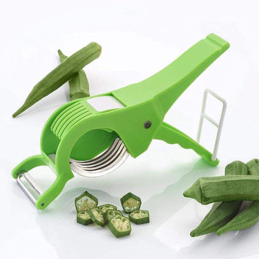 Kuber Industries Plastic 2 in 1 Vegetable and Fruit Multi Cutter