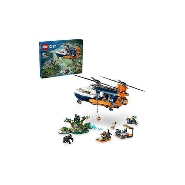 LEGO City Jungle Explorer Helicopter at Base Camp