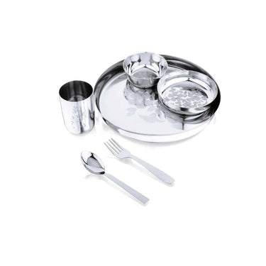 LIMETRO STEEL Stainless Steel Dinner Set Set of 24