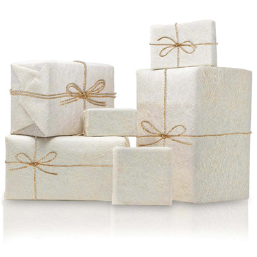 Lakeer Natural Fibre Gift Wrapping Paper-Pack of 10