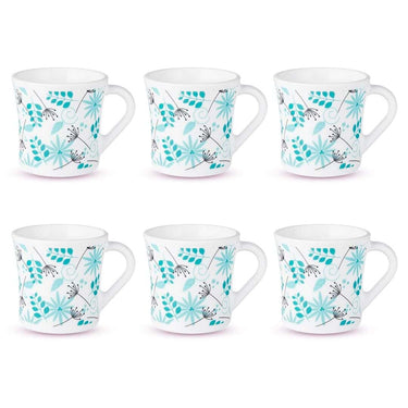 Larah by Borosil Stardust Opalware Mug Set of 6 Pcs Tea