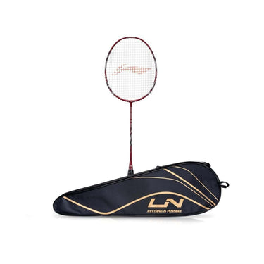 Li Ning Super Series 900 Strung Badminton Racket with Free Full Cover Red Grey