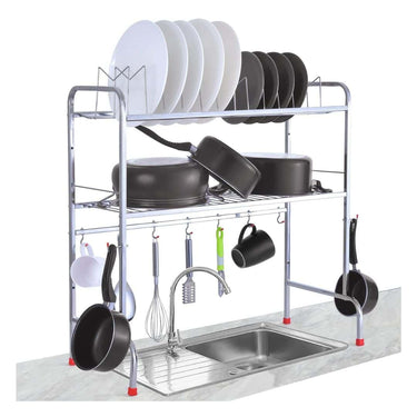 LiMETRO STEEL Over Sink Space Saving Dish Drainer Rack