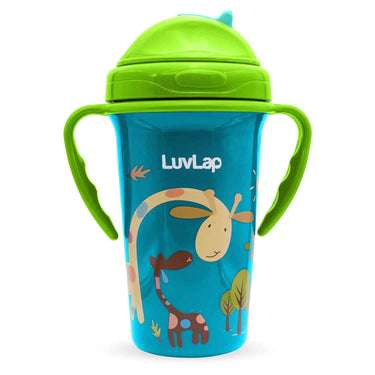 LuvLap Tiny Giffy Sippy Cup300 ml (Green)