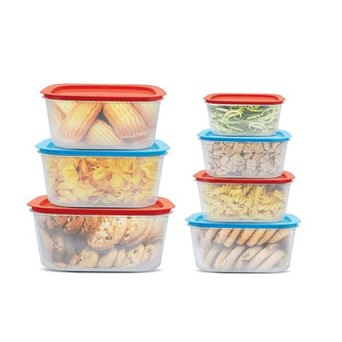 MILTON Nesto Containers Set of 7 Blue and Red