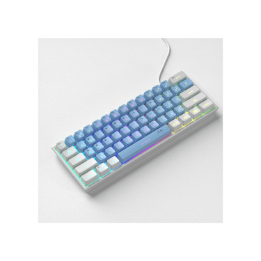 MageGee TS91 Mini 60% Gaming Keyboard (White/Blue)