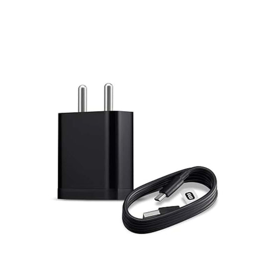 LXINDIA Mobile Charger Mi 5V Charger 10W Wall Charger with USB Cable (Adapter and USB Cable) Black