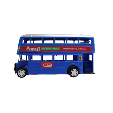 Neoinsta Big Size Non Electric Double Decker London Bus Blue