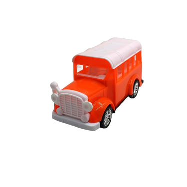 Neoinsta Plastic Friction Powered Modern School Bus Red