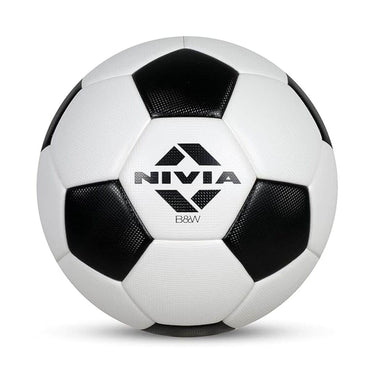 Nivia Football Football PU Football 32 Panels Size 5 (Black and White)