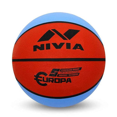 Nivia Rubber 633 Rubber Europa Basketball Size 5 (Multicolour)