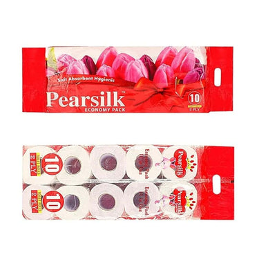 PEARSILK Soft Absorbent Hygienic Toilet Tissue Paper Roll