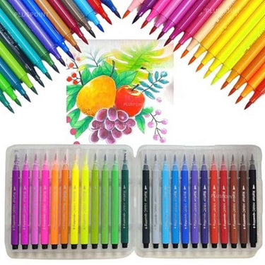 PLUSPOINT 24 Brush sketch Pen Set