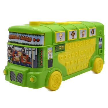 Plastic Non Electric  Heavy Duty Stylish Big Size Bus (Green)