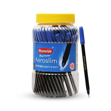 Reynolds AEROSLIM Ball Pen (SET 50) BLUE PENS WITH COMFORTABLE GRIP