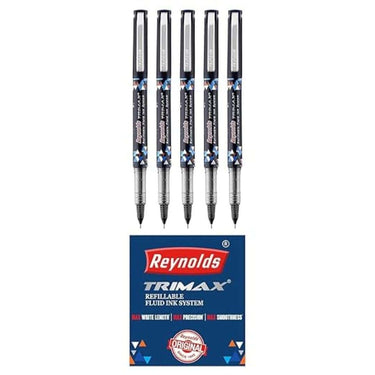 Reynolds TRIMAX RollerBall Pen (SET 5) BLACK pack of 2