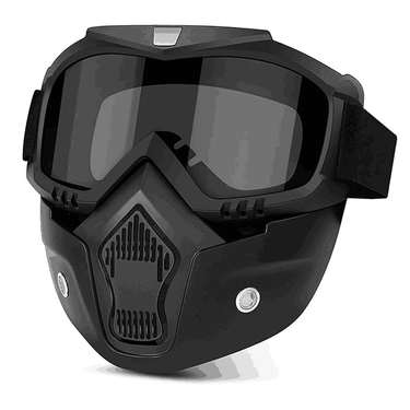 SARTE TPU Goggle Mask With Adjustable Strap (Black)