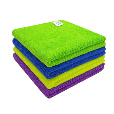 SOFTSPUN Microfiber Cleaning Cloths, 4pcs 40x40cms 340GSM