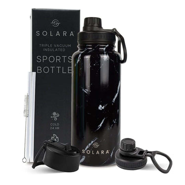 SOLARA Insulated Water Bottle 1000ml Black